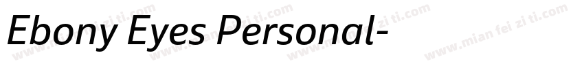 Ebony Eyes Personal字体转换